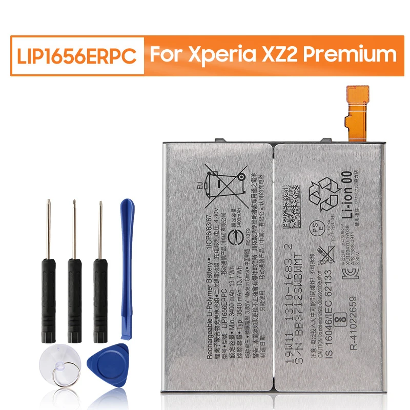 yelping LIP1656ERPC Phone Battery For SONY Xperia XZ2 Premium 3540mAh Free Tools