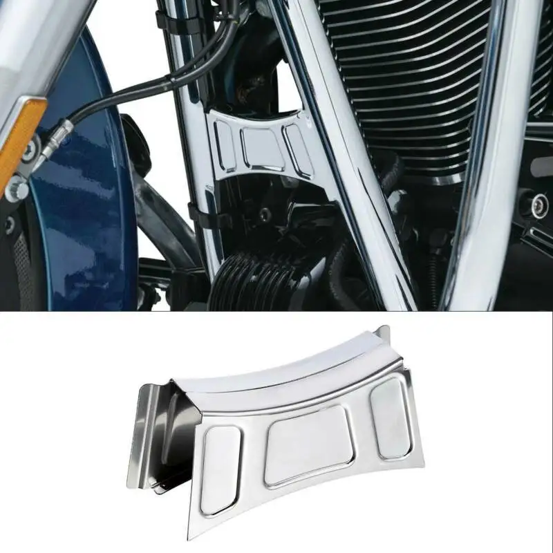 

Motorcycle Chrome Frame Downtube Crossbrace Cover Accent Trim For Harley Touring Road King Street Electra Glide 99-13