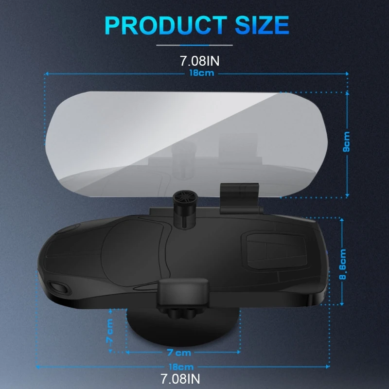 

J60F Universal HUD Head-up Display Phone Holder Support High-definition Car Electronics HUD Display