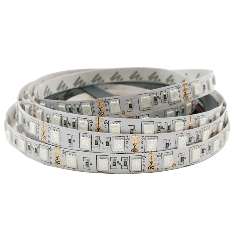 1 м 2 3 4 5 10 Светодиодные ленты светильник RGB SMD 5050 30 светодиодов/м 60 светодиодов/m