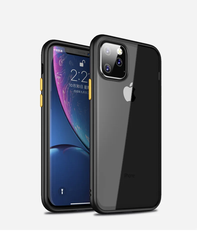 Black Yellow 1 Чехол для телефона iphone 11 pro max 5,8& 6,1& 6,5 дюймов Coque роскошный полный Pretection задняя крышка для Apple iphone Xi Funda - Цвет: Black Yellow 1