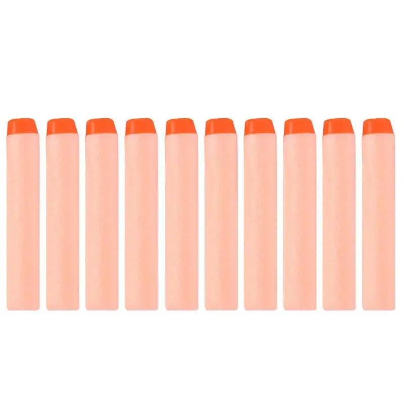 100pcs Orange 100 шт мягкие поролоновые пули с полой головкой, игрушечный пистолет, дротики для Nerf, заправка дротиков, 7,2 см, универсальные бластеры для N-strike, элитная Серия - Цвет: 100pcs Orange