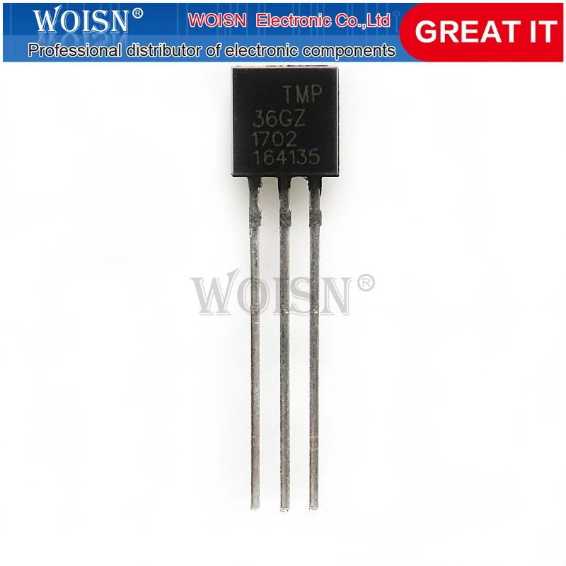 

5PCS TMP36GT9Z TMP36GZ TMP36 TO-92 temperature Transistor new original In Stock