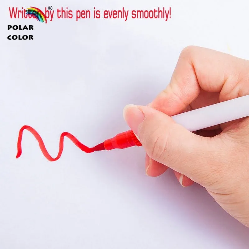 Креативная ручка на водной основе 120 цветов с двумя наконечниками чернила кисть