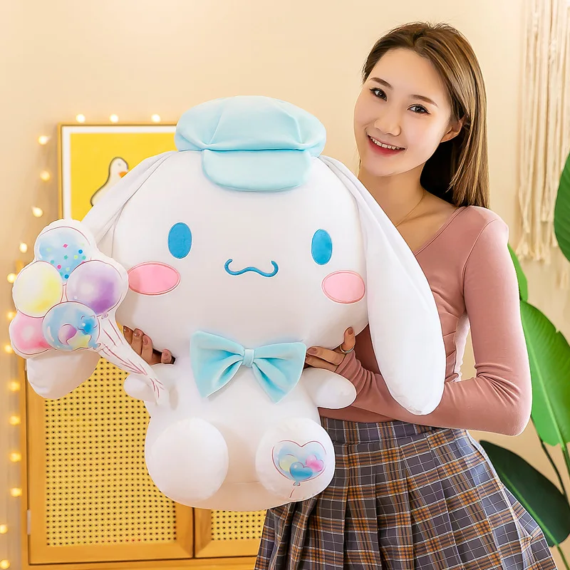 Giant Japan Big Ear Dog Doll Cute Anime Large Size Plush Toy Cinnamorolled Stuffed Animal Appease Doll Toys For Girlfriend Gifts large size 35 40cm pets life chloe mike snowball gidget mel max duke dog cat animal stuffed plush toy
