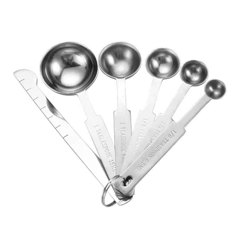

Hanging Buckle Design Stainless Steel Durable Measuring Spoons for Coffee Beans