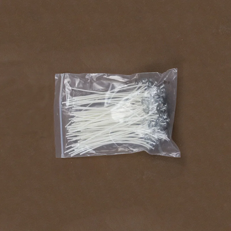 Фитиль беспламенный из хлопка для свечей 100 шт. различные размеры|Свечные фитили|