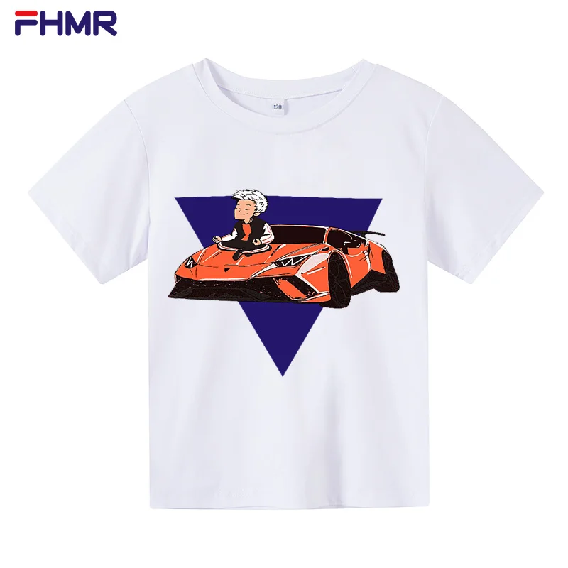

Kids's T Shirts Merch A4 Lamba Vibes Casual Family Clothing Children's 100% Cotton Print T-shirts Boy's Fashion White Tees girl