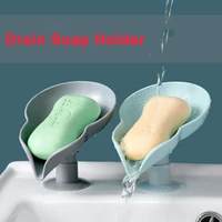 bathroom soap holder suction cup soap dish stand plastic drain soap box sponge storage plate tray bathroom accessories gadgets