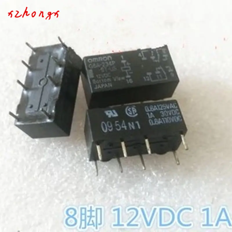 Реле G6A-234P-ST15-US-5VDC G6A-234P-ST-US12VDC G6A-234P-ST-US-24VDC 8 pin
