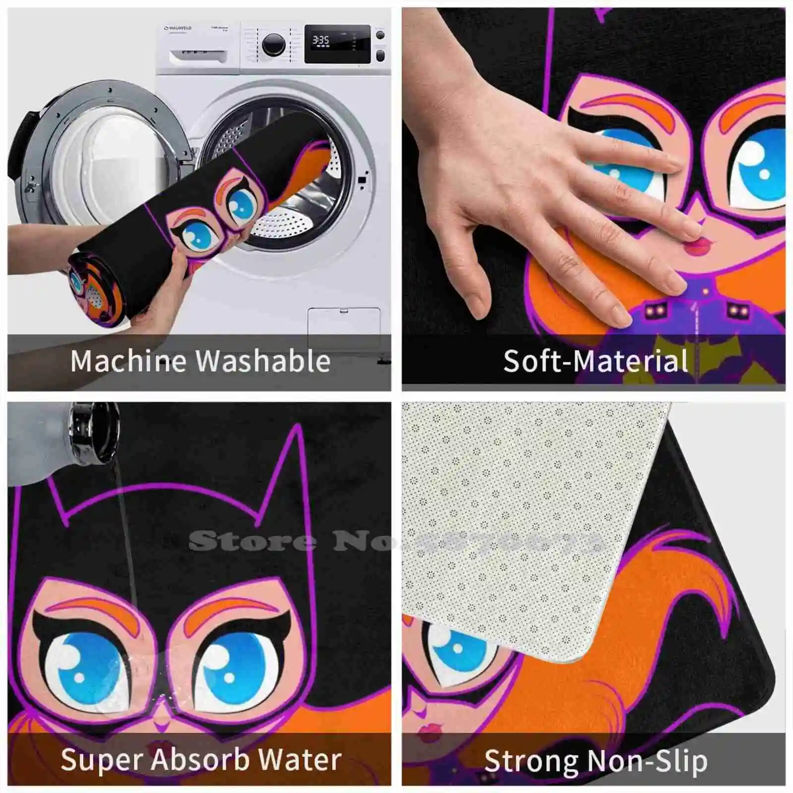 Женский мягкий комикс Барбара ветер летучая мышь-накидка