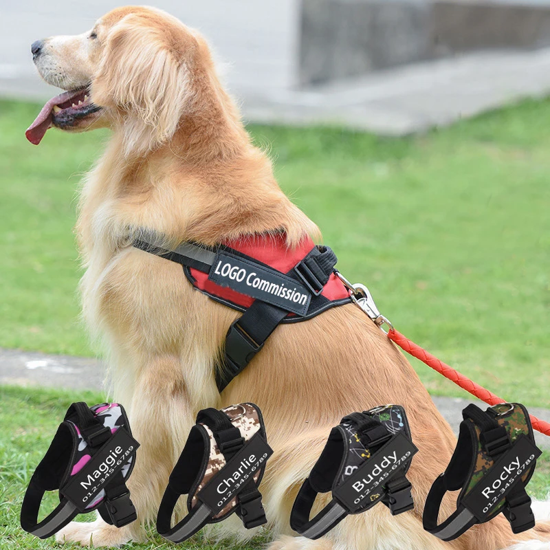 

Customizable Pet Reflective Leash And Chest Harness Comfortable Breathable Collar For Walking The Dog. Logo Can Be Customized