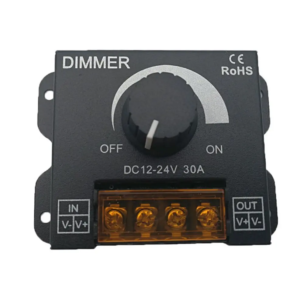 12V 30A 360 Вт светодиодный диммер Регулируемая Яркость лампы накаливания Газа