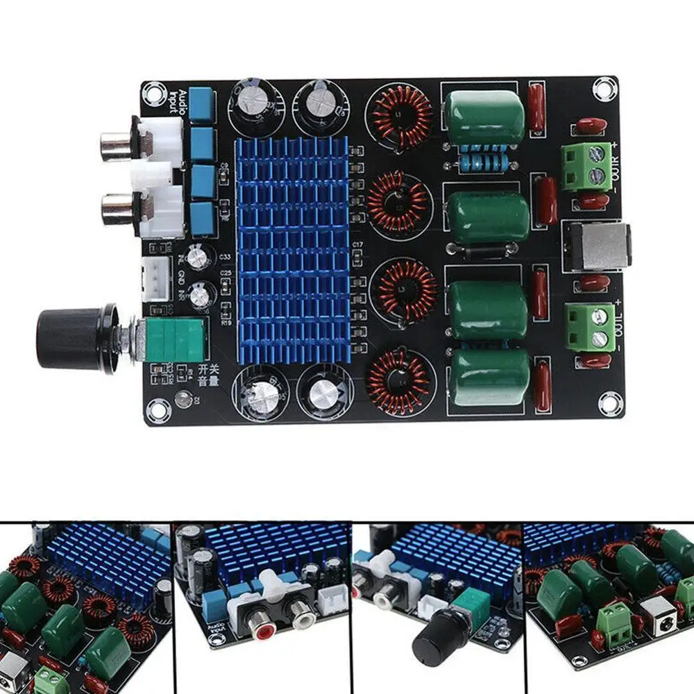 Цифровая плата усилителя мощности высокая мощность 100 Вт * 2 TPA3116D2 домашняя Плата