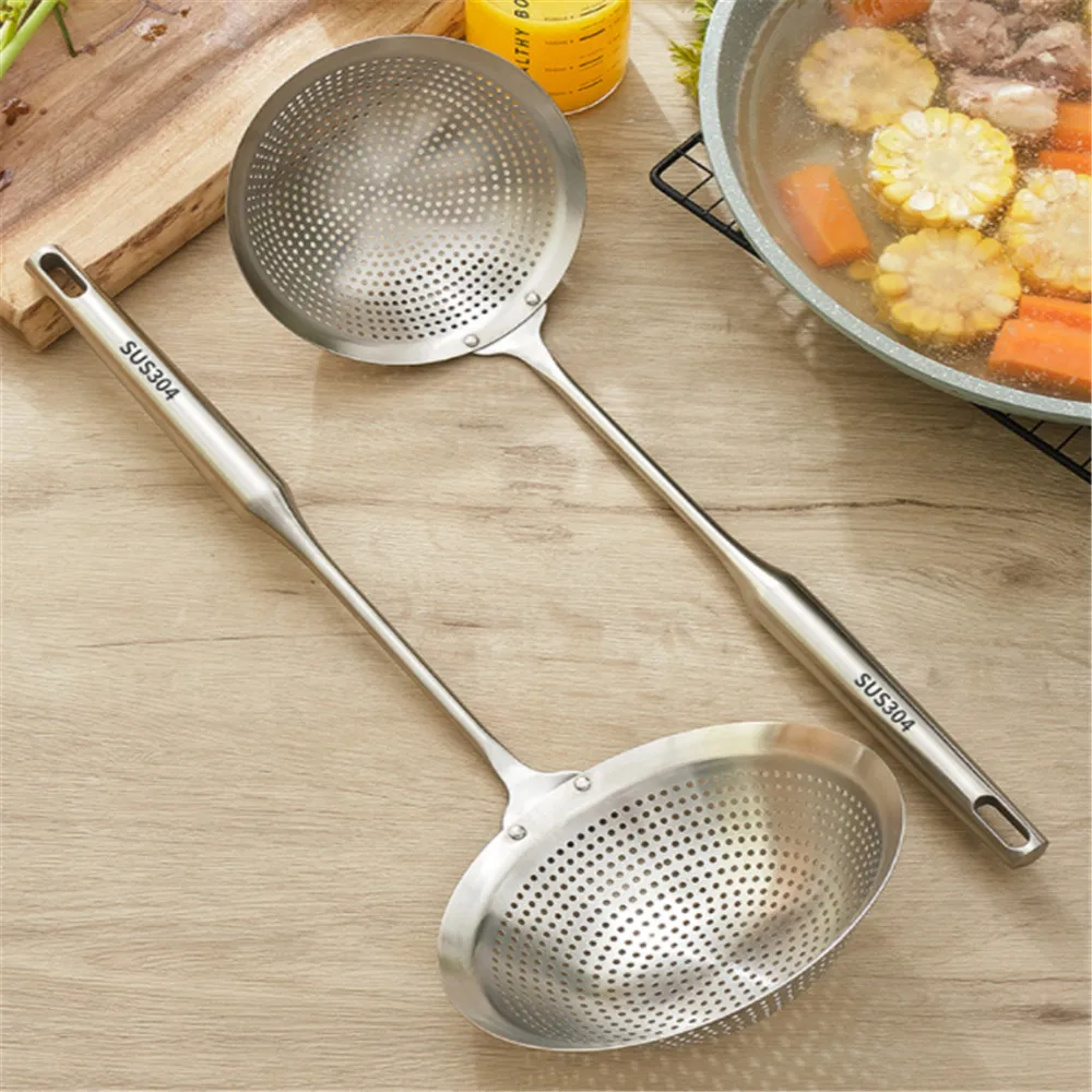 

Frying Pan Colander 20cm Stainless Steel Colander Filter Cooking Utensils Spoons Drainer Food Colander Dish Drainer Strainer