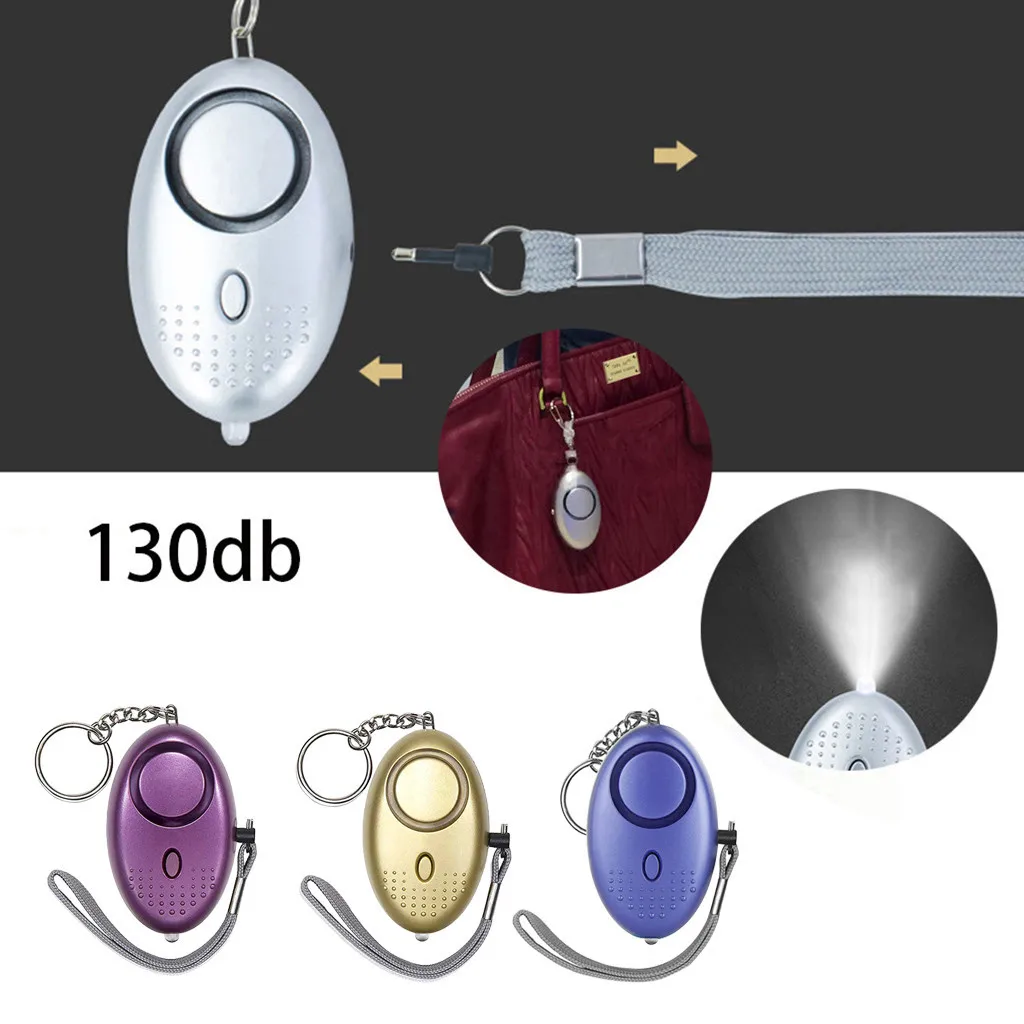 5 шт. Мини Портативный Овальный брелок для ключей сигнализация самозащиты с