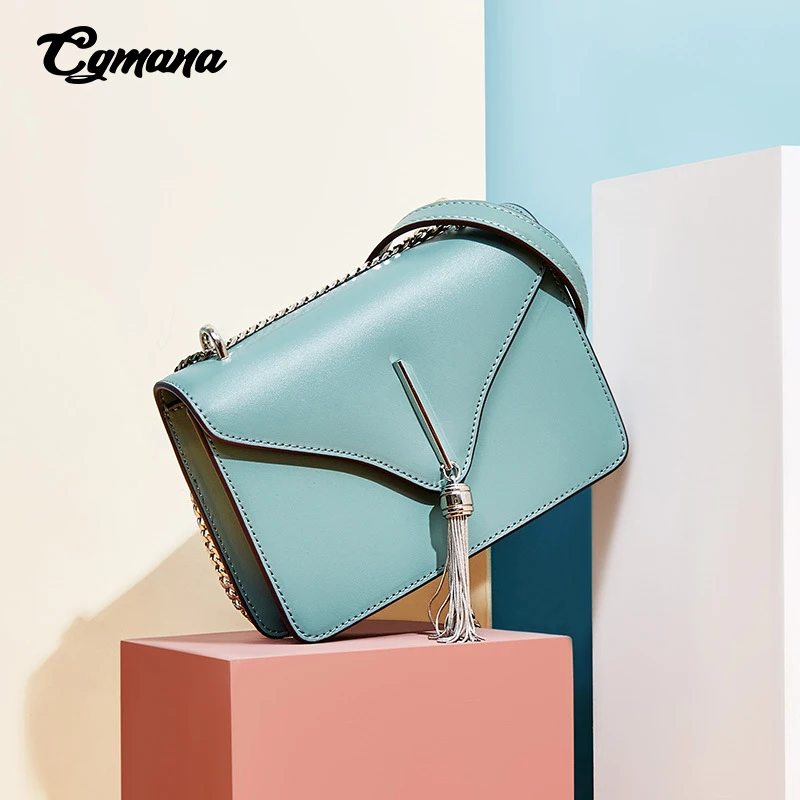 Женская сумка через плечо из натуральной кожи элегантная женская очаровательный