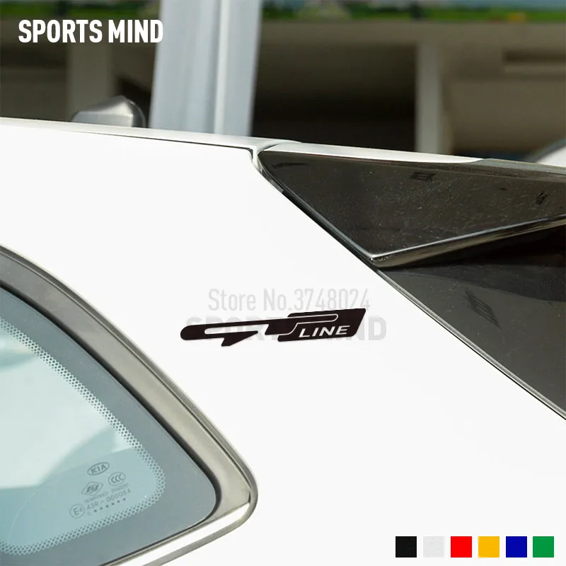 Наклейка для автомобиля 2 X GT Line наклейка Стайлинг Kia Sportage Rio Sorento Ceed Cerato K3 K5 Picanto Renault