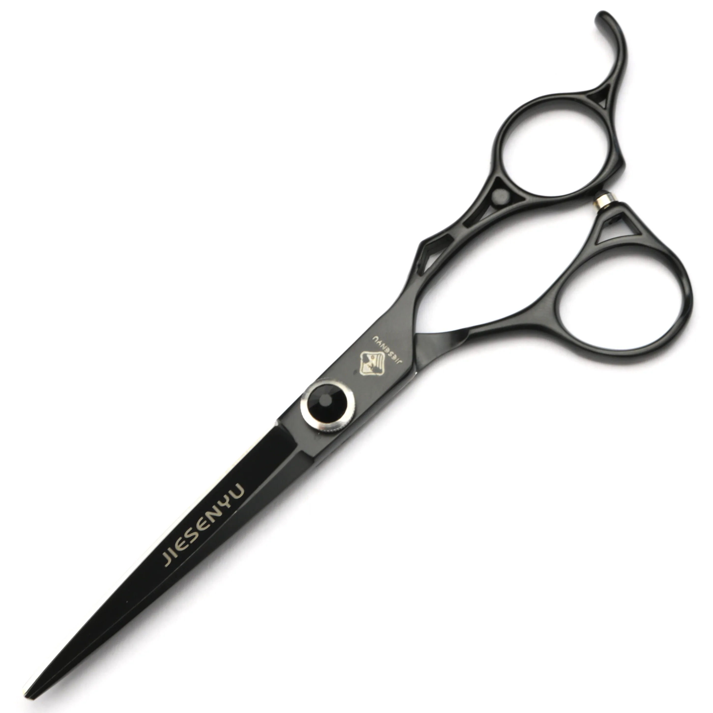 

6 inch black barber scissors 440C Hollow handle scissors japan hairdresser professional hairdressing scissors high quality