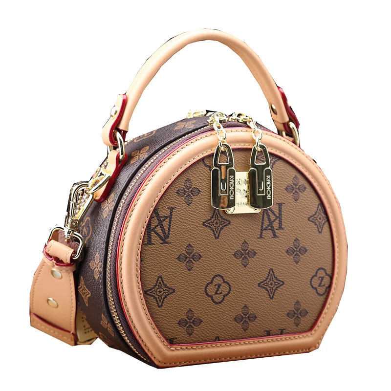 

Genuine Leather Women Classy Handbags High Quality Designer Purses and Handbags Ladies Casual Single Shoulder Round Bag Channels