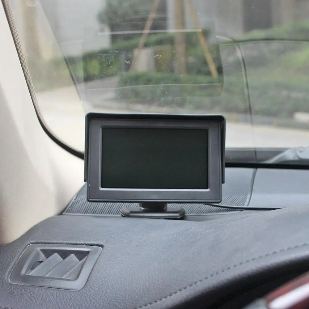 DIYKIT беспроводной 4,3 дюймов цветной TFT ЖК-монитор для автомобиля с HD заднего вида резервная Автомобильная камера парковочная система