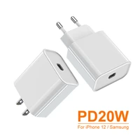 pd 20w usb charger fast charging for iphone 12 11 pro max 8 7 6 plus type c eu us mobile phone adapter xiaomi samsung s21 s20