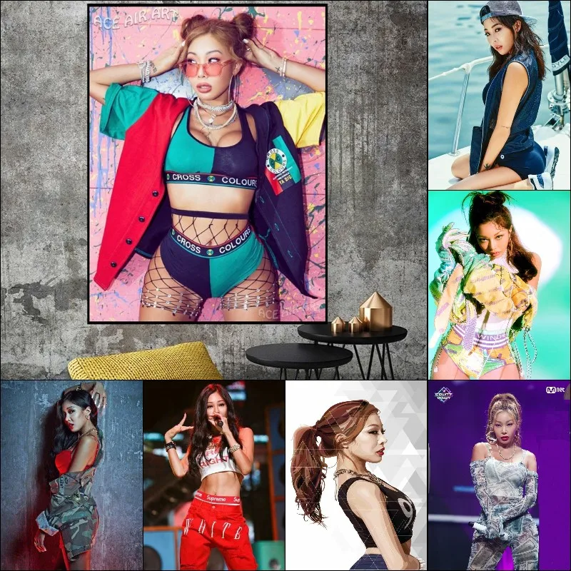 

5D DIY Diamond Painting Korean Pop Singer Jessi Mosaic Embroidery Cross Stitch Kits Full Home Art Decoration Gift