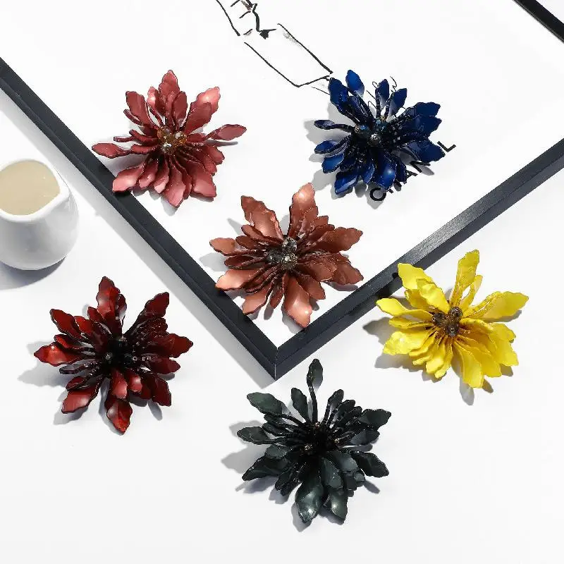 

Fashion Yellow Decoration Independent Packaging Tourism Memorial Forest Women's Flowers Exquisite Solid Color Brooch Accessories