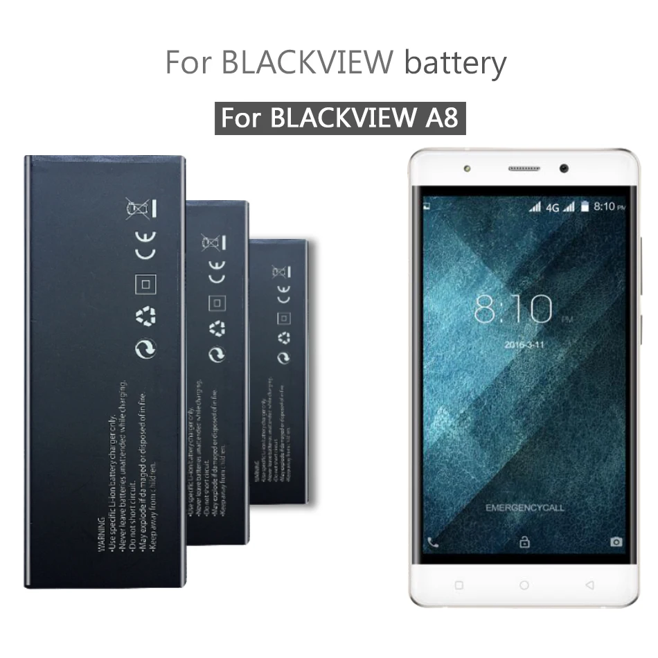 

Аккумулятор 2050 мАч для смартфона Blackview A8