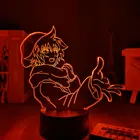 Ночник с аниме-фигурками цушими, светодиодная лампа в стиле японского аниме Your Turn To Die Shin для детской спальни, настольная лампа с неоновыми 3D вывесками