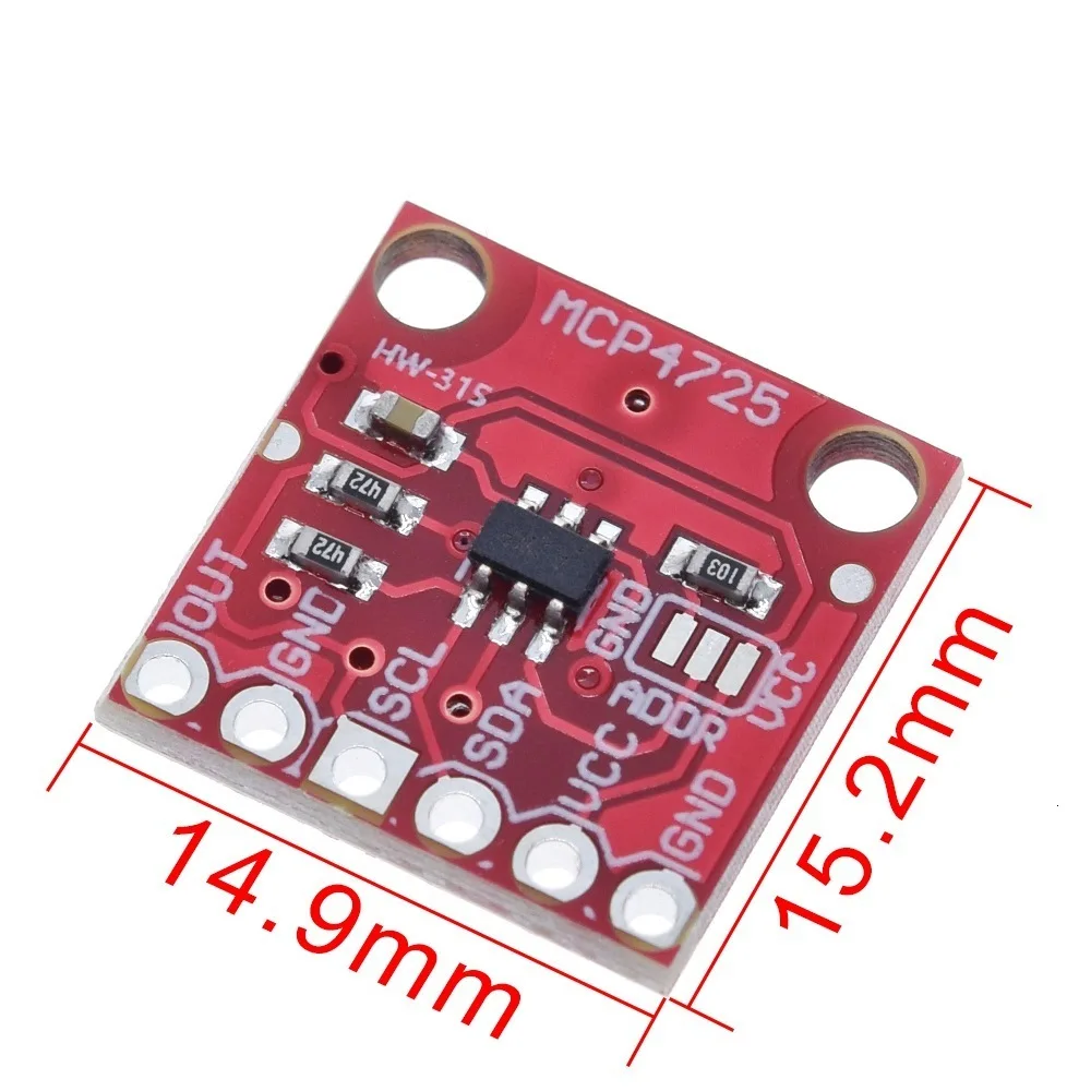 TZT MCP4725 12Bit IEC DAC цифровой модуль преобразователя цифровой в Analong EEPROM макетная плата для Arduino 2,7-5,5 В