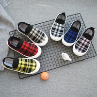 baby boys plaid cotton shoes casual children shoes soft baby girls shoes at home kids breathable shoes for kindergarten