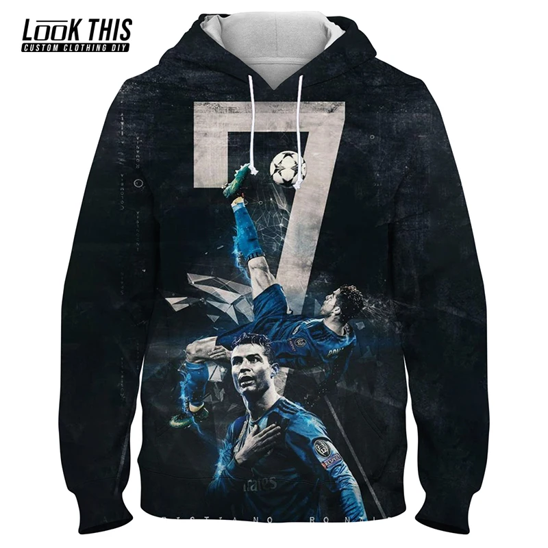 

Cristiano Ronaldo CR7 3D Print Fun Sports Womens Hoodie Sweatshirt Oversized Hoodies Pullover Hip Hop Casual Daily Girl Hooded