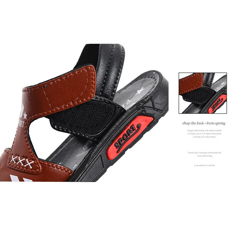 Летние детские сандалии для мальчиков и девочек повседневные уличные мягкие