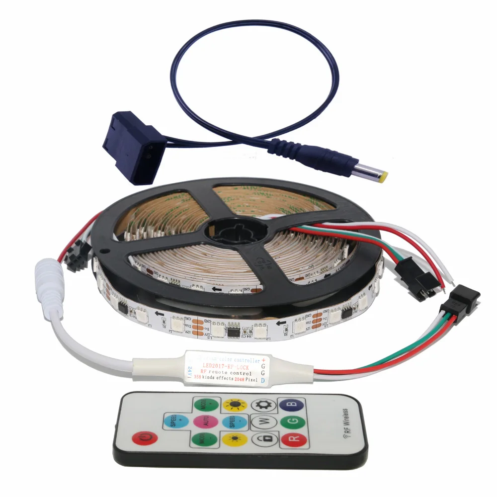 WS2811 RGB Светодиодная лента 5050 SMD Smart светильник для ПК компьютера PCB DC 12 В 50 см/1 м/2 м