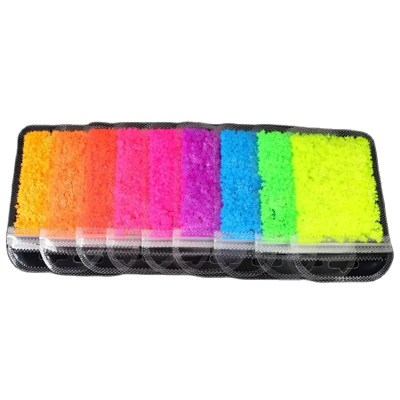 Флуоресцентная звезда в форме ногтей ультратонкие блестящие ломтики наклейки