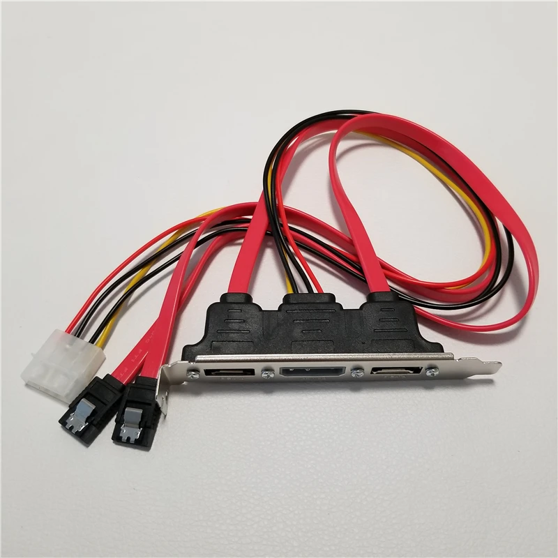 SATA в eSATA с 4Pin IDE Molex адаптер питания конвертер карта полный профиль высоты для