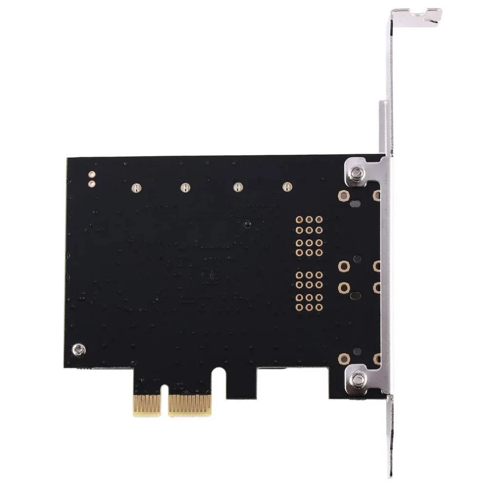 DIEWU PCIe 1X до 2 SATA 3 плата расширения с ASM1061 адаптер чипа конвертер