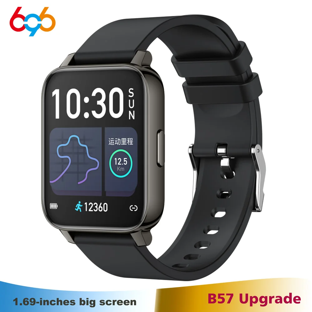 

P36 1.69 inch Smart Watch Full Touch Waterproof Fitness Sport Watch Heart Rate Tracker Call/Message Reminder 2021 New Smartwatch