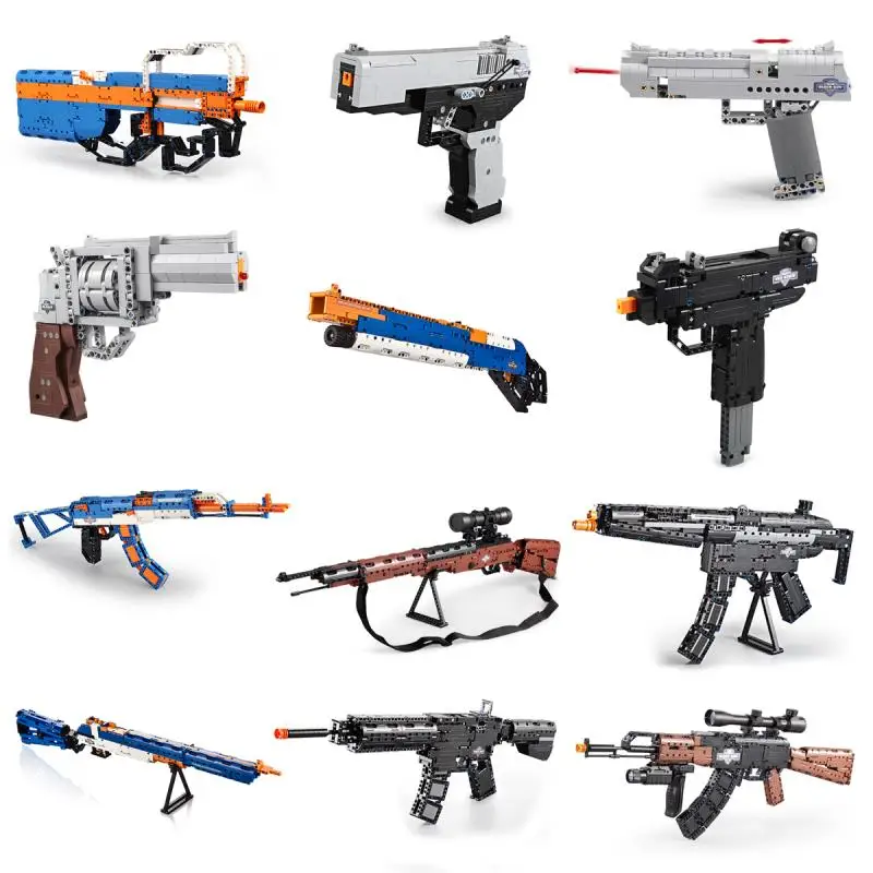 Модель оружия Када Военная серия AK47 модель 98K строительные блоки сделай сам