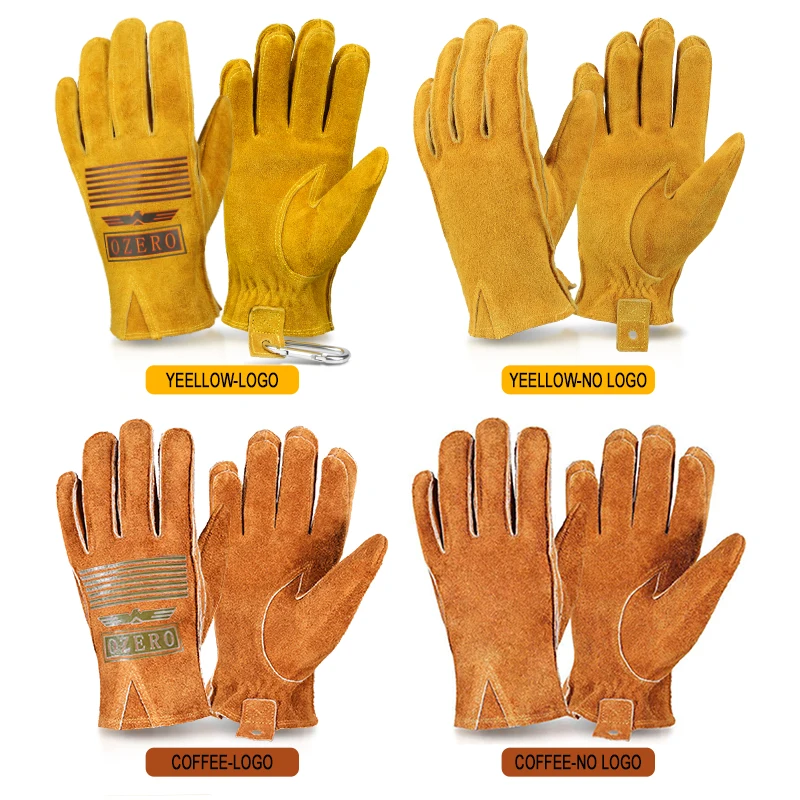 OZERO воловья кожа спортивные мотоциклетные лыжные перчатки защита от ветра