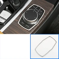 stainless steel car center media control buttons frame trims for bmw x3 2018 2019 2020 g01