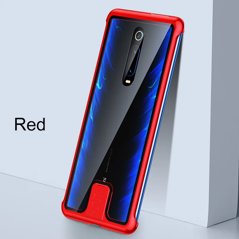Red K20 Pro Чехол для Xiao mi Red mi K20 K20 Pro Чехол из закаленного стекла противоударный металлический бампер чехол для Xiaomi mi 9T 9T Pro Funda - Цвет: Red