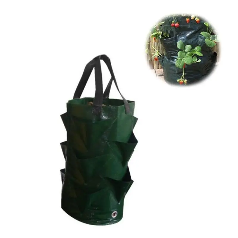 

3 gallon strawberry planting bag garden leaf air plant planting bag environmental protection breathable Home Gardening