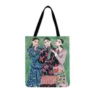 Складная сумка для покупок с принтом свежего искусства Totebag женская сумка на плечо Женская Повседневная Сумка-тоут модные пляжные сумки женские сумки
