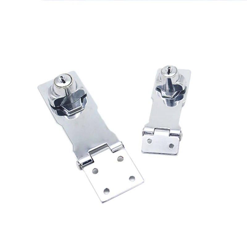 

Stainless Steel Plating Self Locking Security Hasp Staple 2 Keys Lock Shed Cupboard Padlock Door/Shed/Gate/Van Lock/Drawer Lock