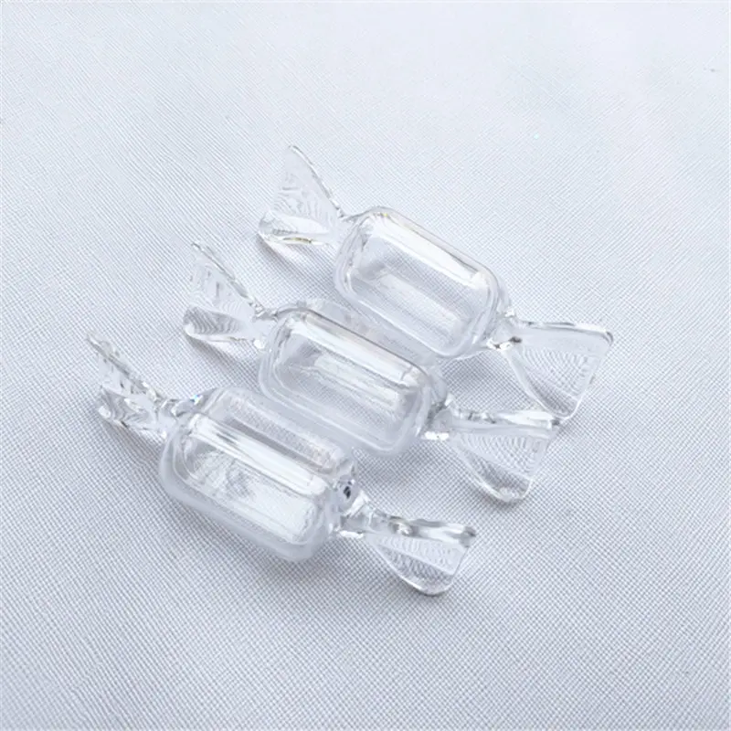 120 шт./лот 8*2 см прозрачная подарочная коробка в форме конфет украшение для