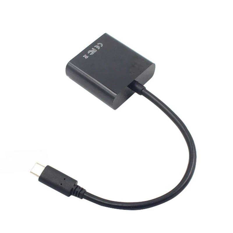 USB C USB3.1 Тип для кабеля адаптера VGA папа Женский конвертер видео передачи 1080P M a c b o k