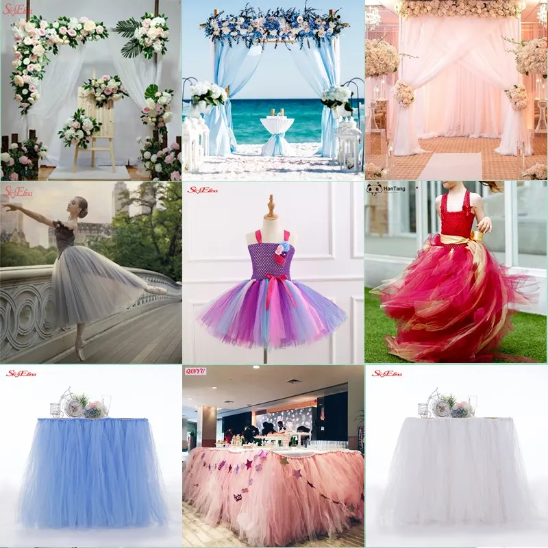 Тюль в рулоне 72 см * 10 м свадебное украшение автомобиля ткань из органзы пачка для