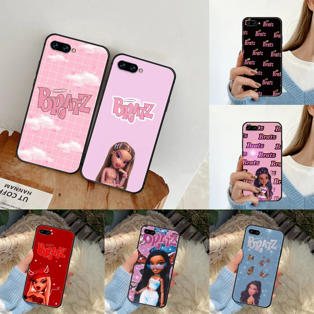 

Bratz Cute Cartoon Doll Girl Phone Case Cover Hull For HUAWEI Honor 6A 7A 8 8A 8S 8x 9 9x 9A 9C 10 10i 20 Lite Pro black Funda